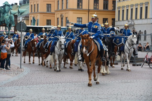 Смена караула у Королевского дворца Стокгольма