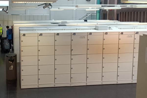 Luggage storage at Oslo Central Station